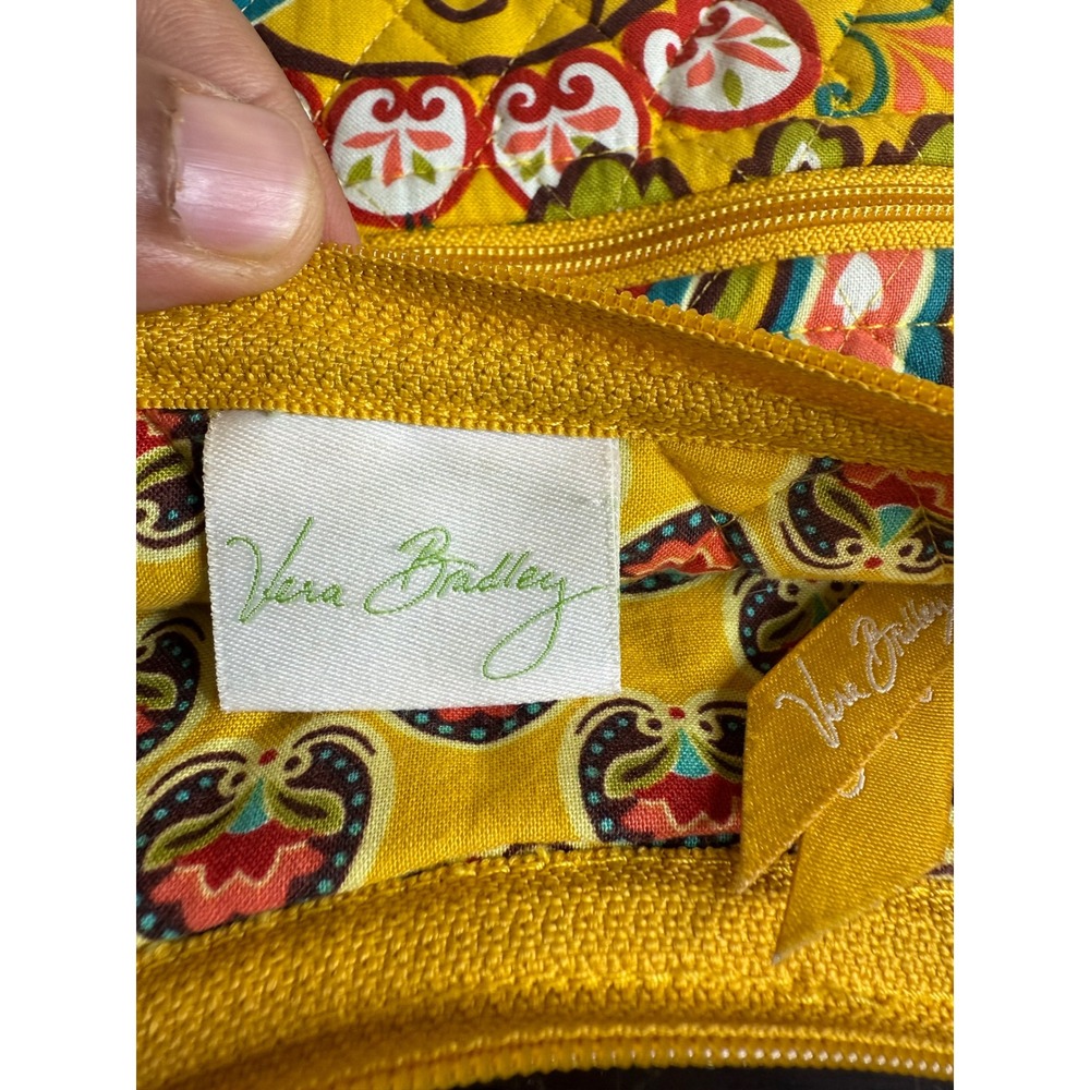 Vera Bradley Shoulder Bag Women's Floral Quilted Crossbody Small Wristlet Inside - Picture 9 of 16